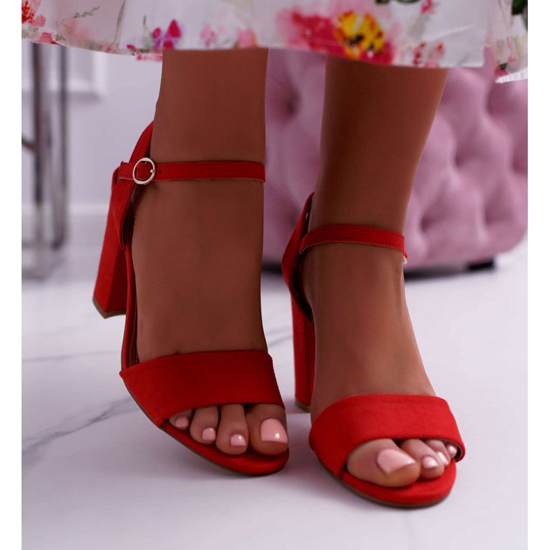 FRBS Sandalias Mujer Ante Rojo Baloo 2