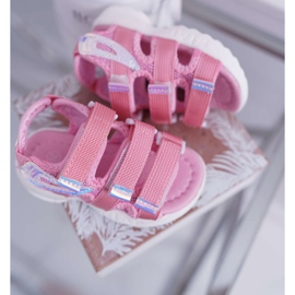 FRROCK Sandalias Infantiles Con Velcro Para Niña Pink Kimmi rosado 3