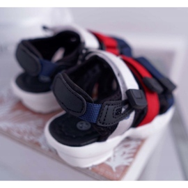 FRROCK Sandalias Infantiles Con Velcro Para Niña Niño Negro Fima 2