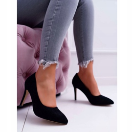 EVE Zapatos de tacón de aguja para mujer en negro Spitz Kiss Me 2