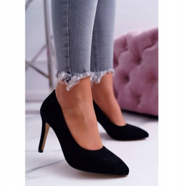 EVE Zapatos de tacón de aguja para mujer en negro Spitz Kiss Me 3