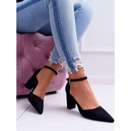 FRBS Zapatos De Salón Con Tacón De Mujer Negro Grette 5