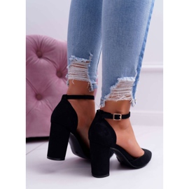 FRBS Zapatos De Salón Con Tacón De Mujer Negro Grette 4