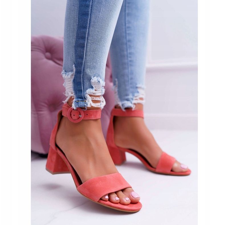 Sandalias Mujer Maciejka Cuero Ante Rosa 04141-15 / 00-5 rosado 2