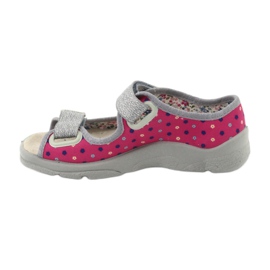 Calzado infantil befado 869X138 rosa gris 2