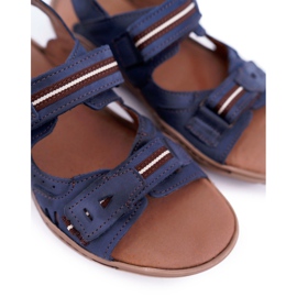 Mario Boschetti Sandalias Hombre Piel Azul Marino Lop 4
