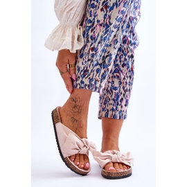 PS1 Pantuflas de Mujer Beige con Lazo Wendy Cork 1 PS1 Pantuflas de Mujer Beige con Lazo Wendy Cork 1