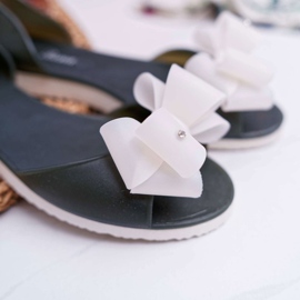 Bailarinas De Goma Meliski Lazos Verde Caramelo 2