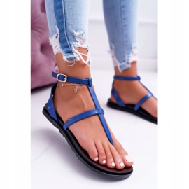 Sandalias Lu Boo Roman women, Japanese Lento Azul marino 2