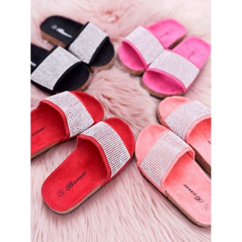 SEA Pantuflas Infantiles Rojas Sobre Cristales De Corcho Malena rojo 3