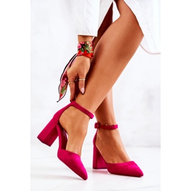 SEA De Mujer Salón Con Tacón Ante Fucsia Harye rosa 2