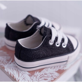 FRROCK Zapatillas de niños de brocado negro Misty 3