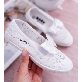 EVE Zapatos deportivos Dudi de encaje blancos para niños 1