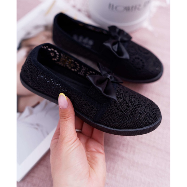 EVE Zapatos deportivos Dudi de encaje negros para niños 1