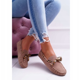 Mocasines Mujer Lu Boo Comfortable Beige Plummy 4