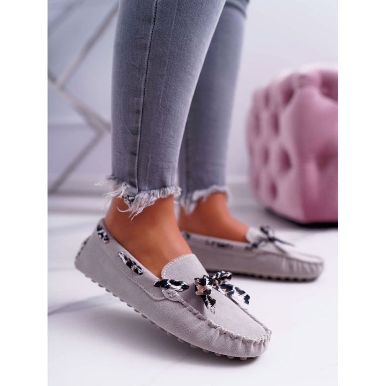 Mocasines Mujer Lu Boo Comfortable Grey Plummy gris 1