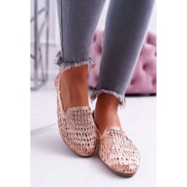 Bailarinas para mujer Lu Boo Braided Rose Gold 4Ever rosa 2