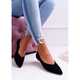 Bailarinas de mujer Lu Boo Calado Negro Postre 1