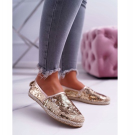 Alpargatas de Mujer Lu Boo Gold Sequins Destino dorado 1 Alpargatas de Mujer Lu Boo Gold Sequins Destino dorado 1