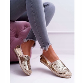 Alpargatas de Mujer Lu Boo Gold Sequins Destino dorado 5