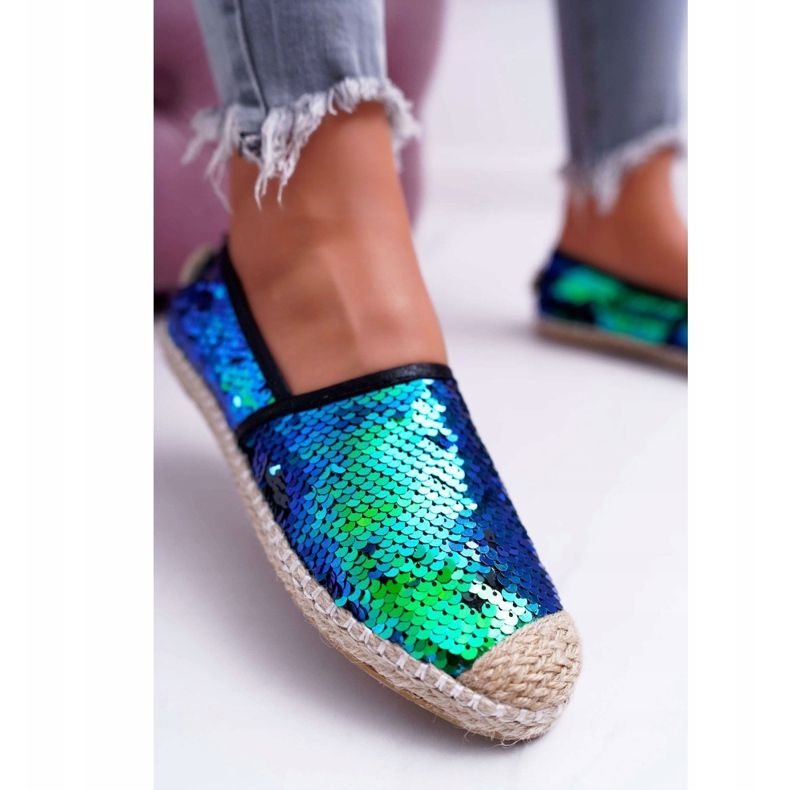 Alpargatas de Mujer Lu Boo Green Sequins Destino verde 2 Alpargatas de Mujer Lu Boo Green Sequins Destino verde 2
