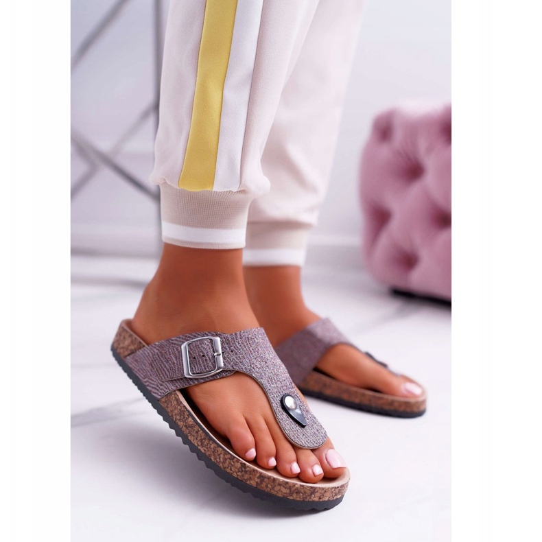 EVE Pantuflas Gris Mujer Baisan 1