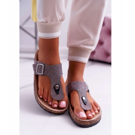 EVE Pantuflas Gris Mujer Baisan 2