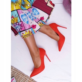 PS1 Stilettos Mujer Ante Naranja Yanna 2