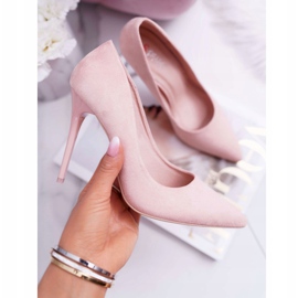 SEA Stilettos Yanna de ante rosa para mujer 1