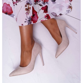 SEA Stilettos Mujer Ante Beige Yanna 5
