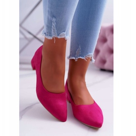 PS1 Zapatos De Salón Clásicos De Mujer Ante Fucsia Rheya rosado 3