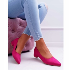 PS1 Zapatos De Salón Clásicos De Mujer Ante Fucsia Rheya rosado 5
