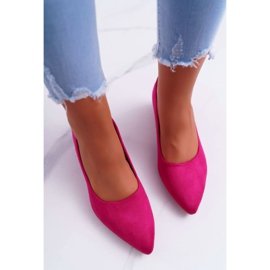 PS1 Zapatos De Salón Clásicos De Mujer Ante Fucsia Rheya rosado 4