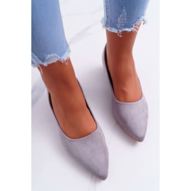PS1 Zapatos de salón clásicos para mujer de ante gris Rheya 4