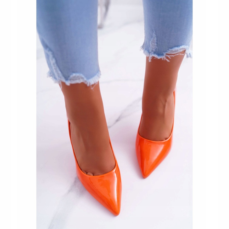 PS1 Tacones altos de mujer Yanna naranja 2