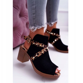 Sandalias de mujer con tacón alto Lu Boo Negro 318-30 Fiode 1 Sandalias de mujer con tacón alto Lu Boo Negro 318-30 Fiode 1