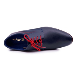 Mario Boschetti Zapatos Brogues para Hombre, Cuero Elegante, Menelaos Azul Marino 3