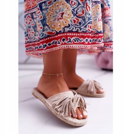 Pantuflas de mujer Boho Vices 8458 beige 1