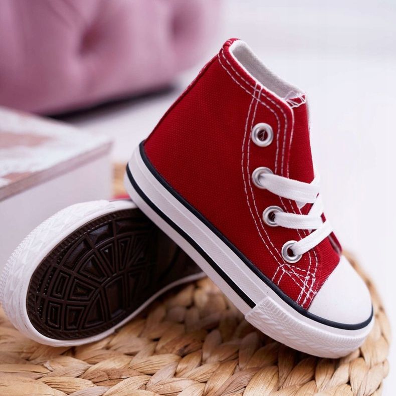 FRROCK Zapatillas Altas Clásicas Infantiles Rojo Filemon 2