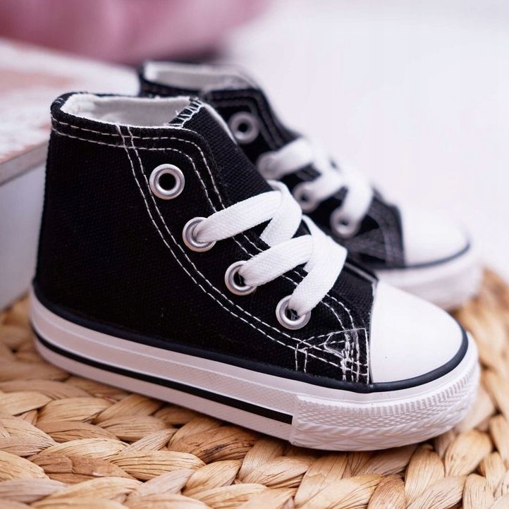 FRROCK Zapatos deportivos clásicos negros Filemon para niños 1