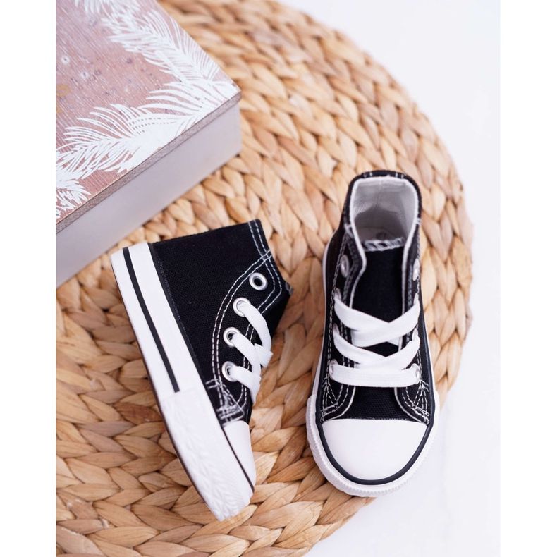 FRROCK Zapatos deportivos clásicos negros Filemon para niños 2