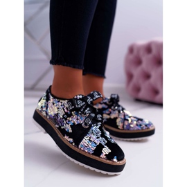Brogues para mujer Lu Boo Silver Sequins Moonlight negro multicolor 2 Brogues para mujer Lu Boo Silver Sequins Moonlight negro multicolor 2