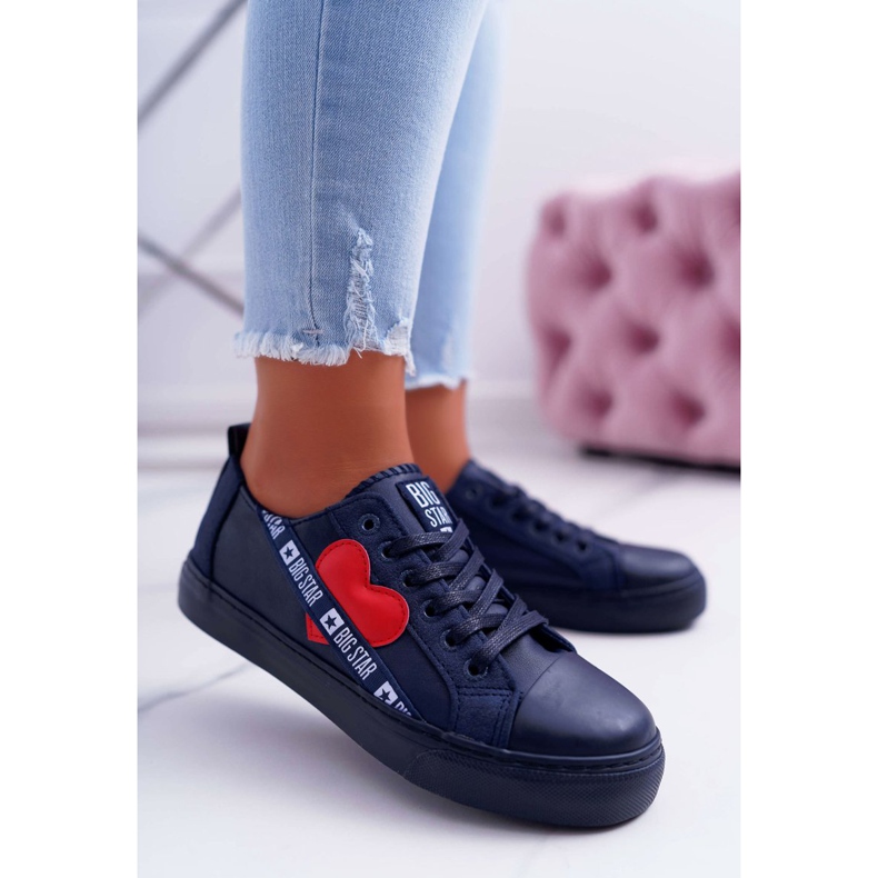 Sneakers de Mujer Big Star Azul Marino con corazón EE274258 1
