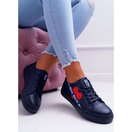 Sneakers de Mujer Big Star Azul Marino con corazón EE274258 3