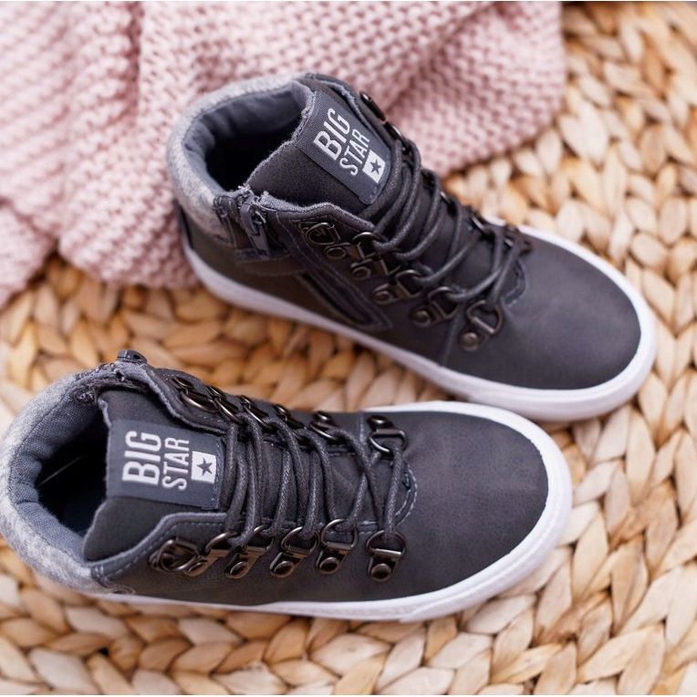 Zapatos Infantiles Niño Zapatillas Big Star Gris EE374040 2