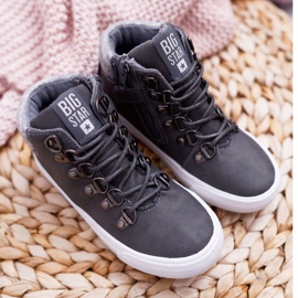 Zapatos Infantiles Niño Zapatillas Big Star Gris EE374040 3