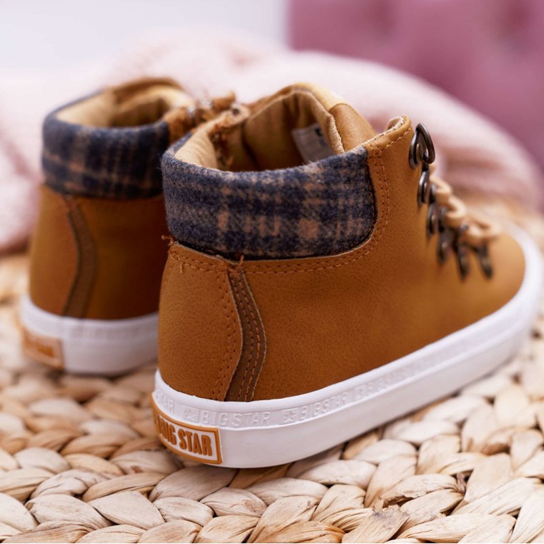 Zapatos deportivos para niños Big Star Camel EE374039 marrón 2