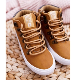 Zapatos deportivos para niños Big Star Camel EE374039 marrón 4