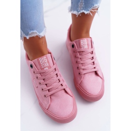 Zapatillas de Mujer Big Star Suede Pink EE274047 rosa 2