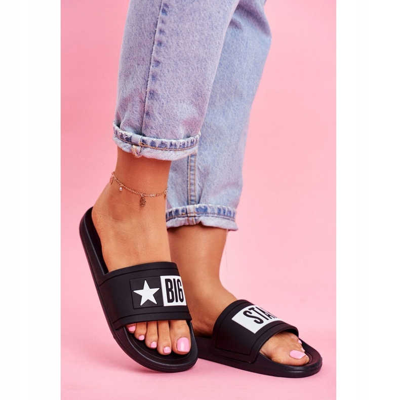 Pantuflas de Mujer Big Star Black DD274A266 negro 1